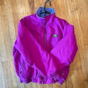 Vintage L.L. Bean Warm Up jacket Fleece Lined 90s 80s